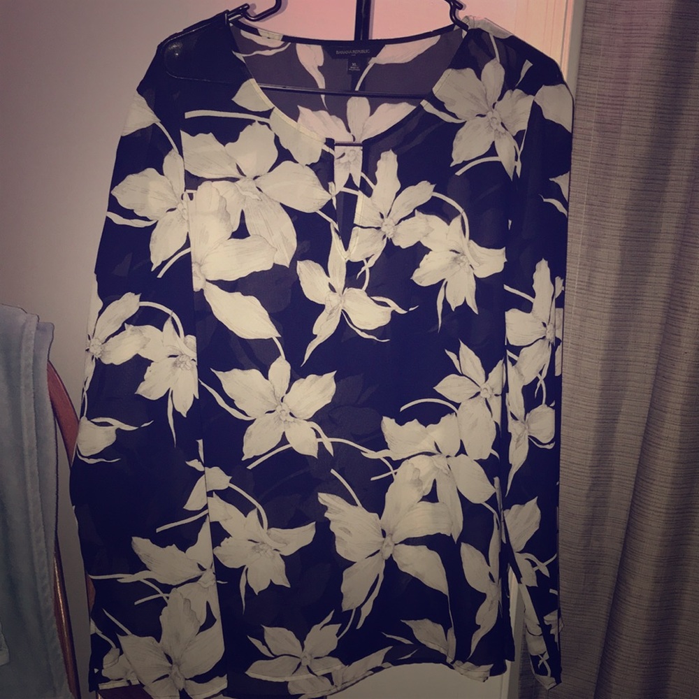 Banana Republic Sheer Blouse
